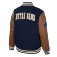 Notre Dame Irish Navy and Brown Letterman Jacket