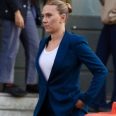 Scarlett Johansson Jurassic World Rebirth 2025 Blue Blazer