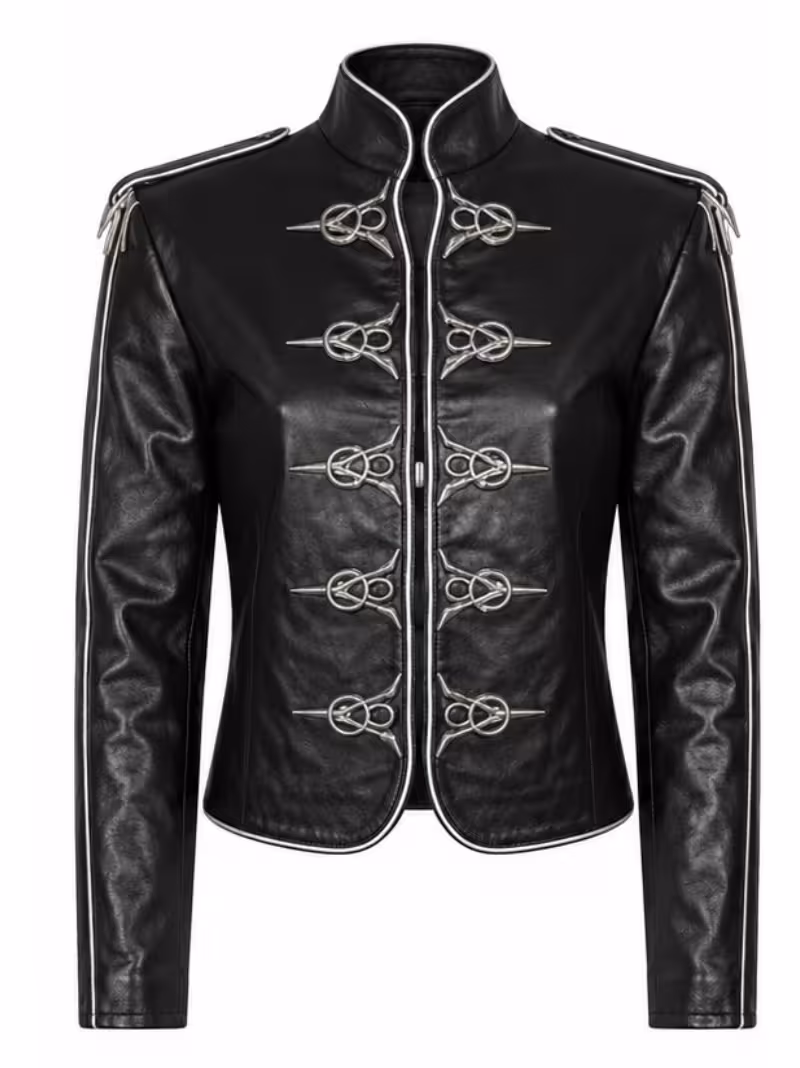 Michael Jackson V8 Black Leather Jacket