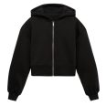 St. Patrick's Unicorn Dab leprechaun Women Cropped Hoodie
