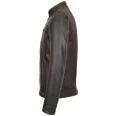 Men Brown Slim Fit Biker Leather Jacket