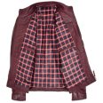 Men’s Burgundy Biker Leather Jacket