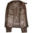 Men Brown Quilted Leather Biker Jacket
