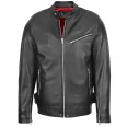 Men's Black Genuine Leather Biker Jacket