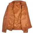 Mens Tan Casual Biker Leather Jacket