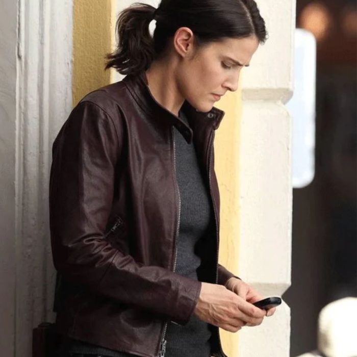 Jack Reacher Never Go Back Major Susan Turner Leather Jacket 1