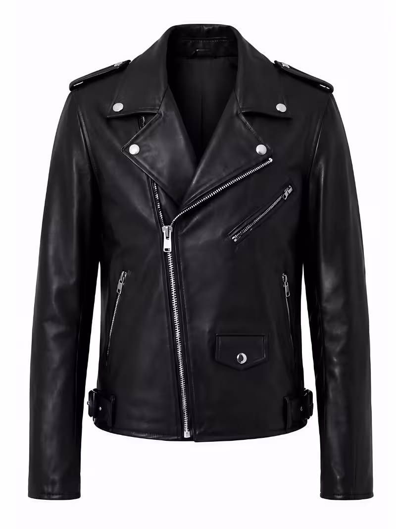 BTS Jin Biker Leather Jacket