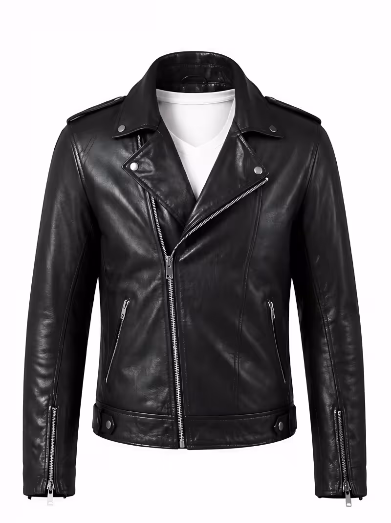 Chris Pratt Black Leather Jacket