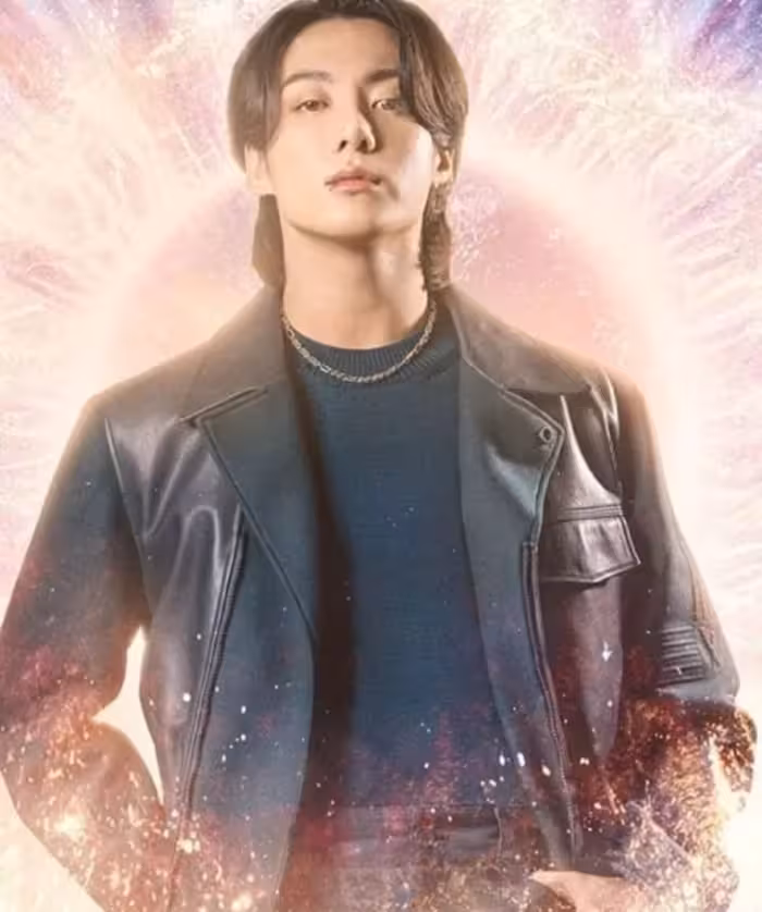 FIFA World Cup 2022 Jung Kook Black Leather Jacket