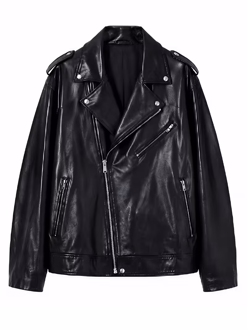Stray Kids Hyunjin Biker Leather Jacket