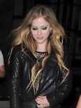 Avril Lavigne Black Quilted Biker Leather Jacket