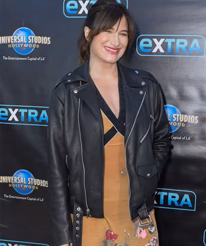 Kathryn Hahn Leather Jacket