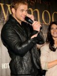 Kellan Lutz Black Leather Jacket