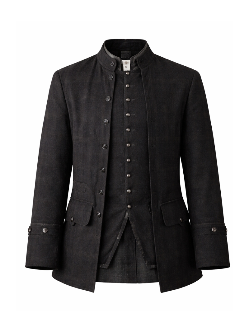 Jamie Fraser Outlander S02 Brown Wool Coat