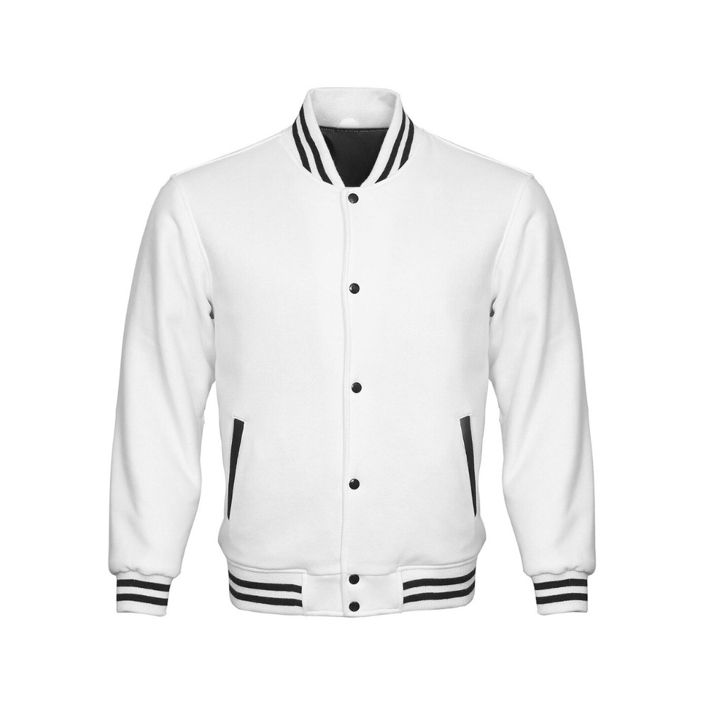Luxury White Varsity College Jacket
