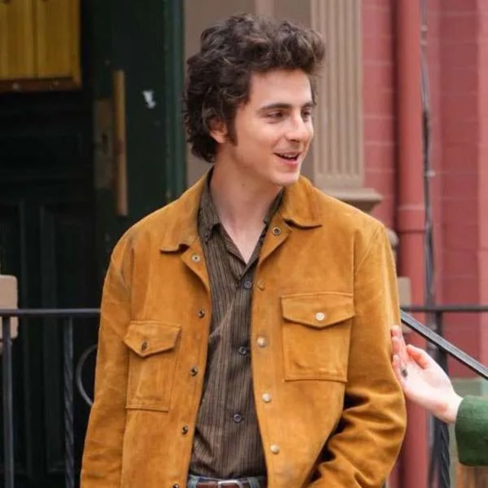 A Complete Unknown Timothée Chalamet Suede Jacket