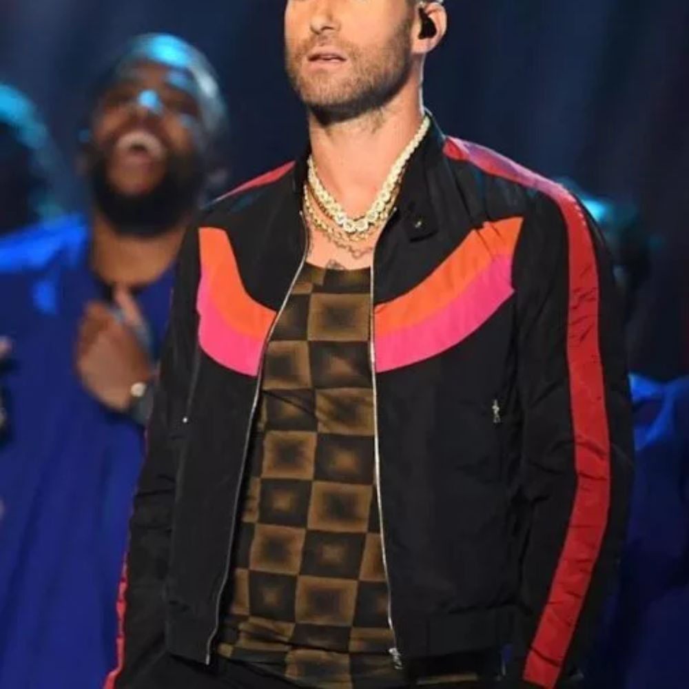 Adam Levine Black Track Jacket