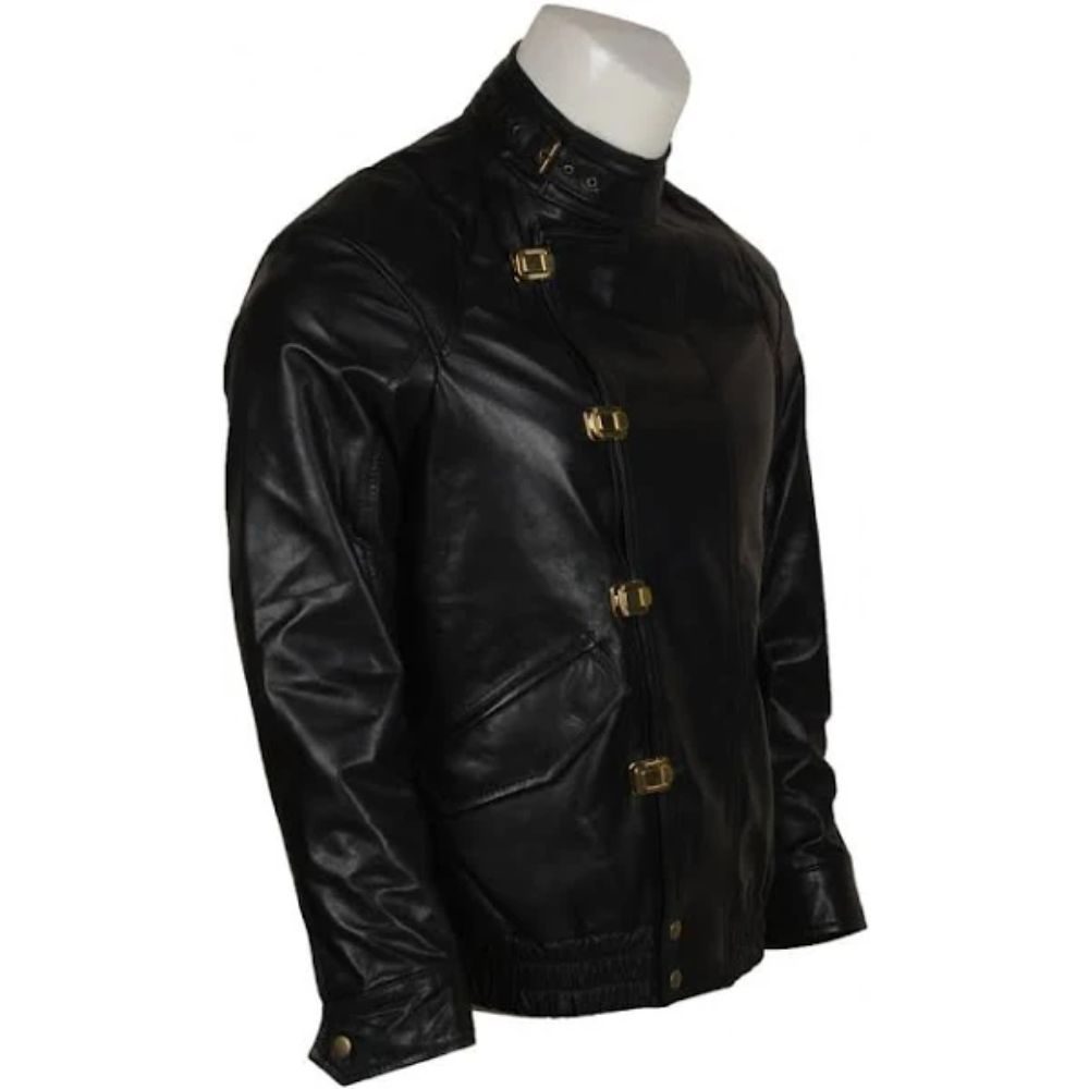 Akira Kaneda Black Motorcycle Leather Jacket
