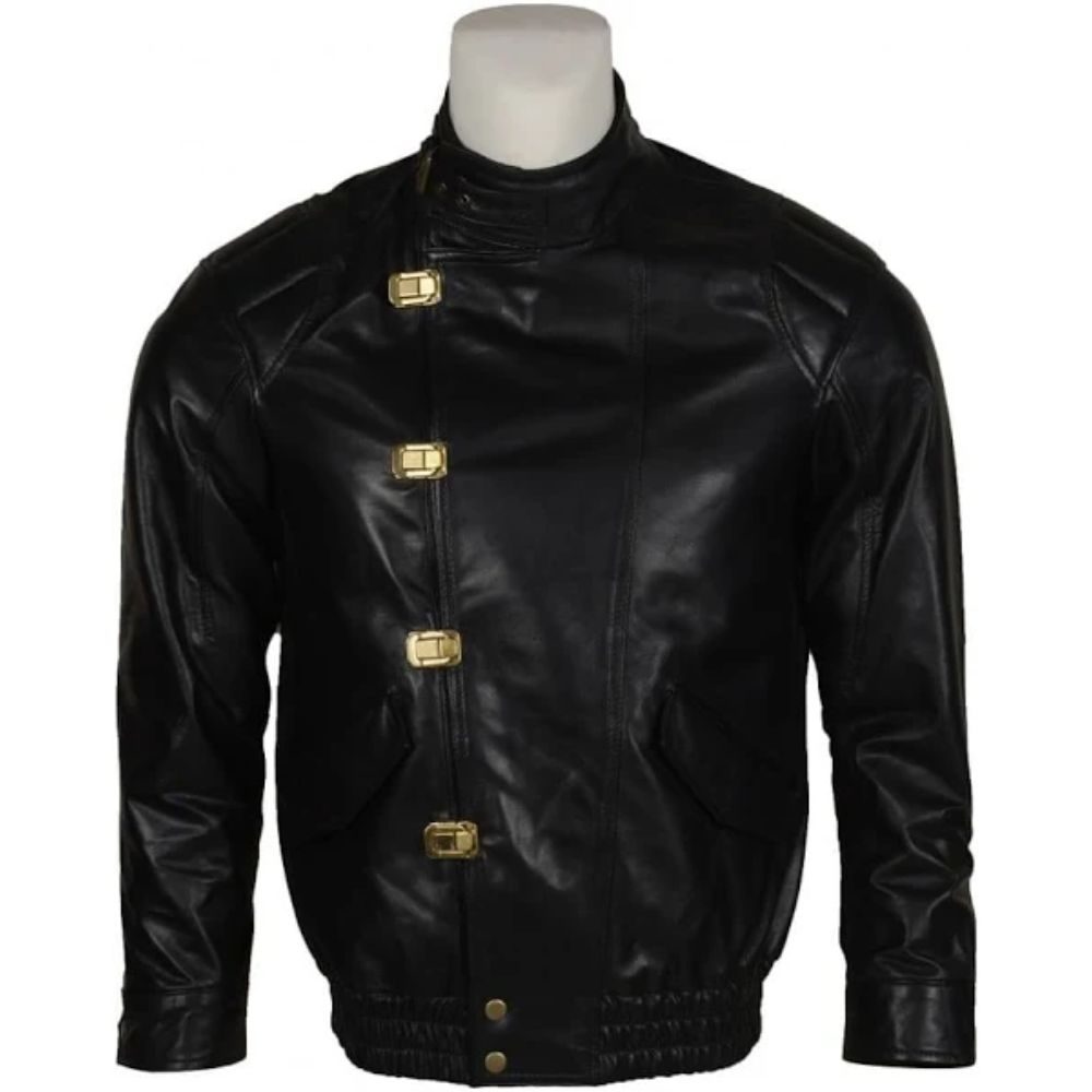 Akira Kaneda Black Motorcycle Leather Jacket