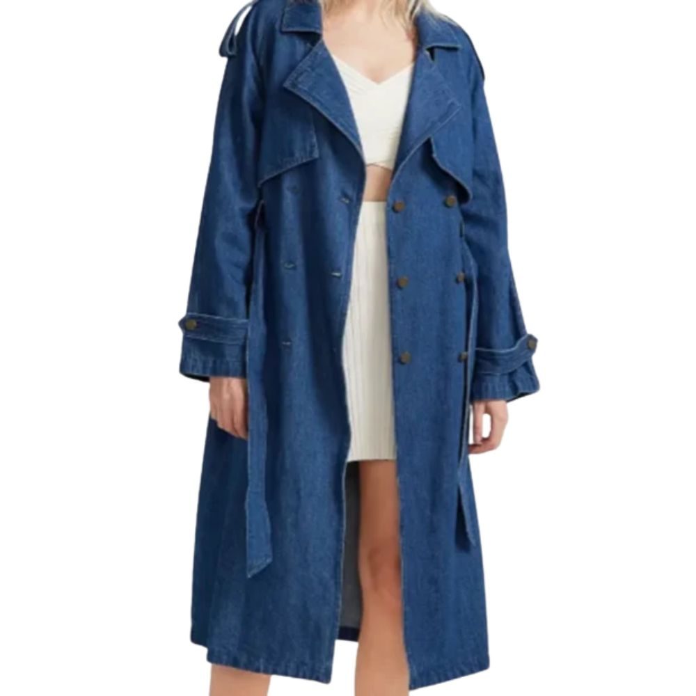 Apple Cider Vinegar 2025 Chanelle Denim Trench Coat