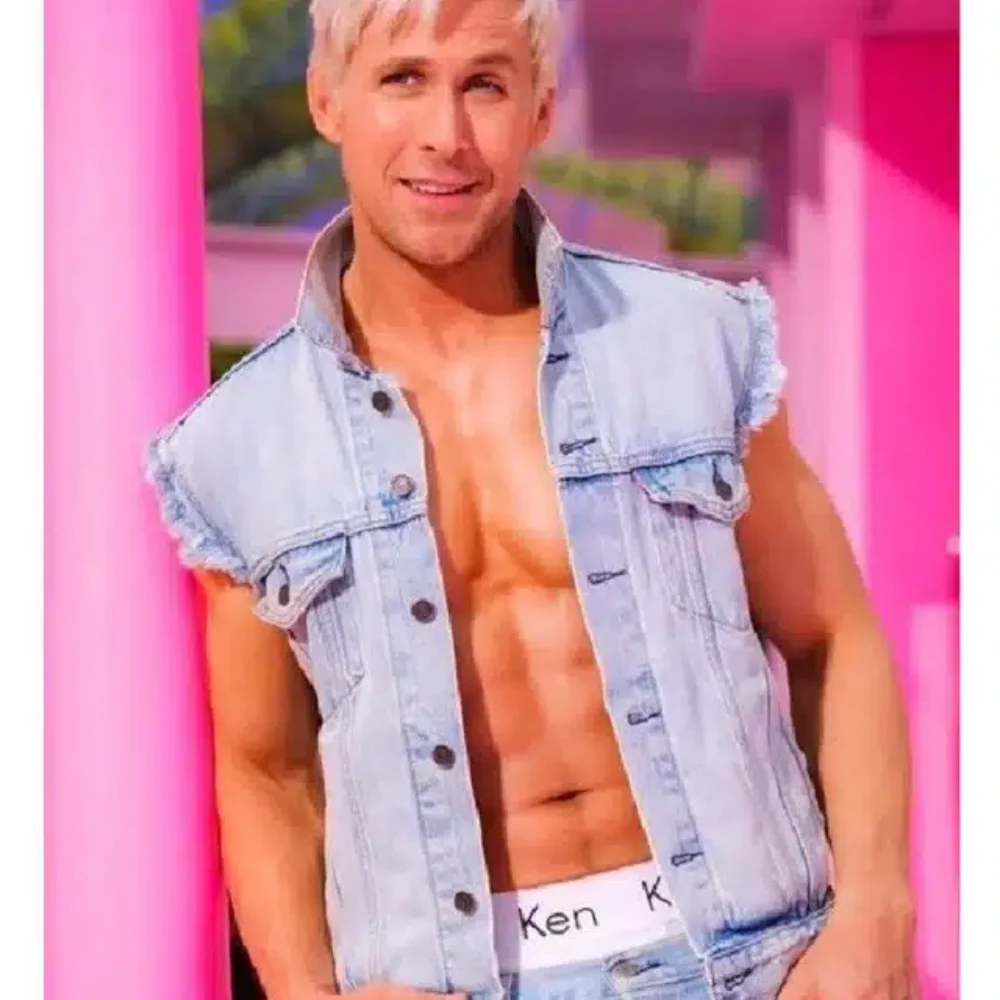 Ryan Gosling Barbie Denim Vest