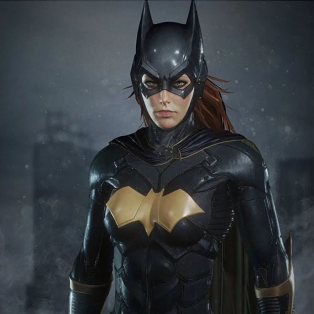Batman Arkham Knight Batgirl Slim Fit Leather Jacket