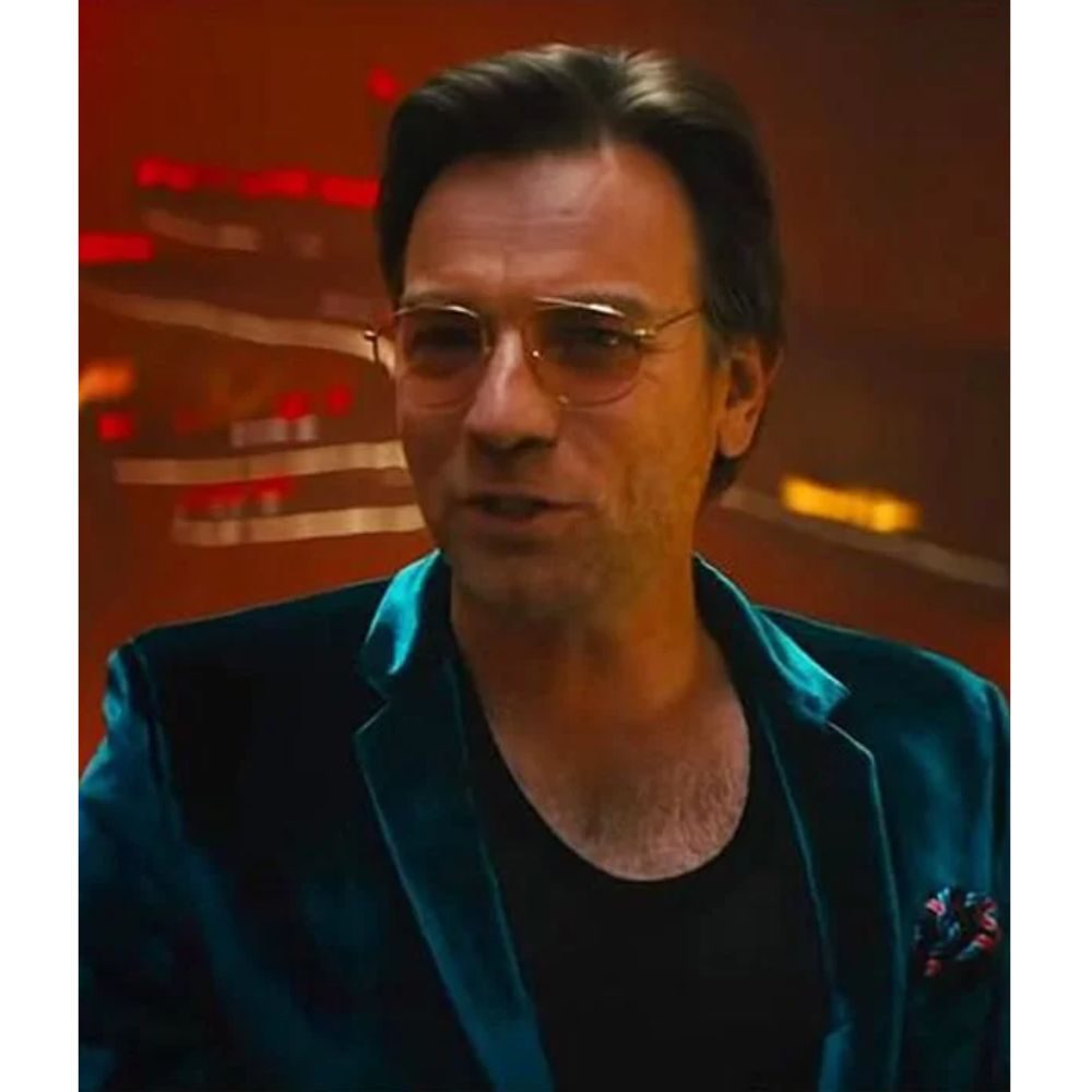 Birds of Prey Ewan McGregor Black Mask Velvet Blazer (1)