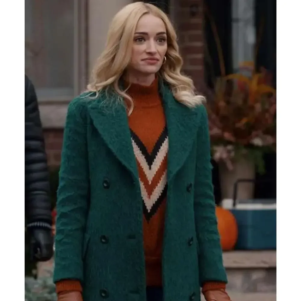 Brianne Howey Ginny & Georgia Green Trench Coat