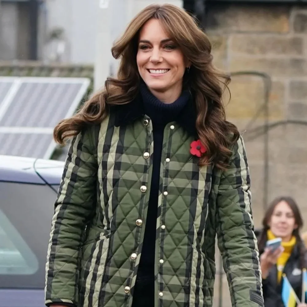 Princess Kate Middleton Burberry Quilted Jacket