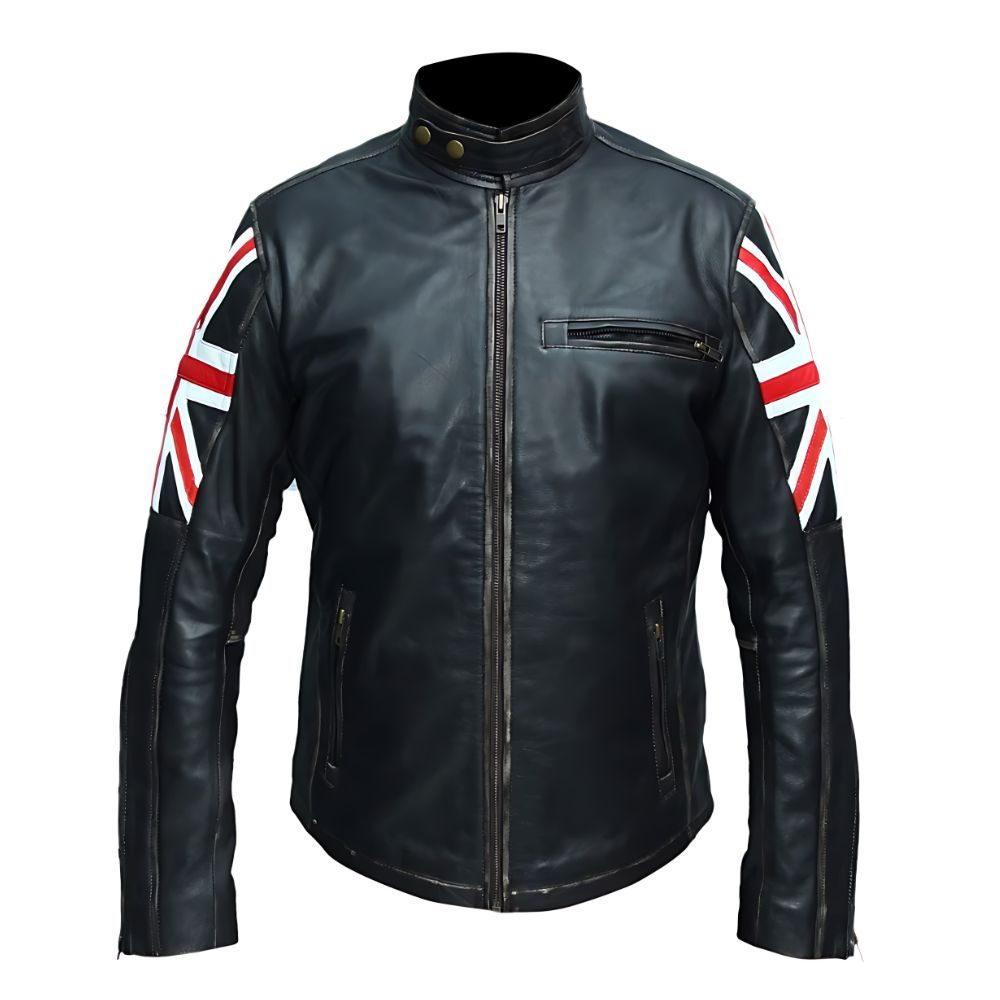 Cafe Racer Union Jack UK Flag jacket