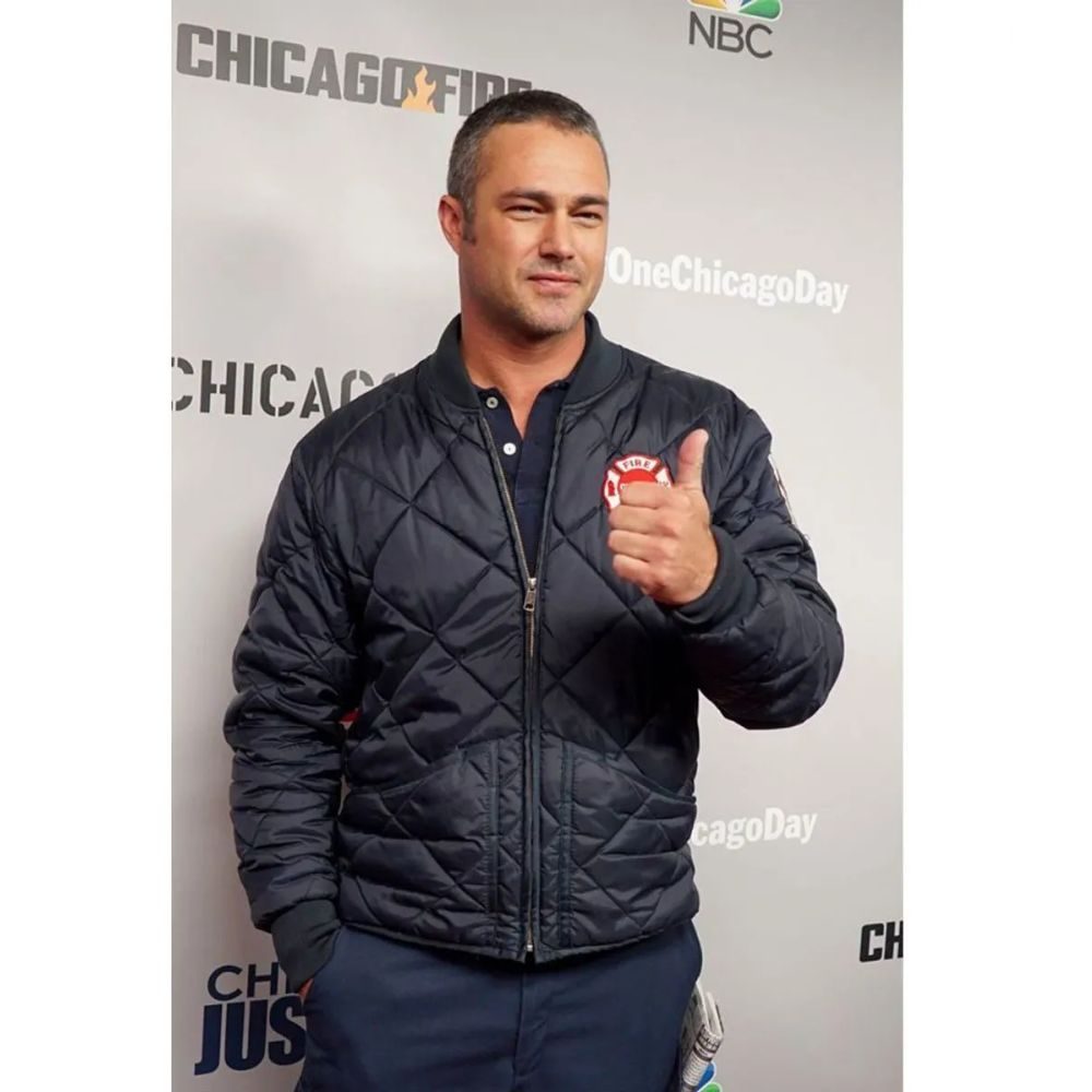 Chicago Fire Taylor Kinney Pilot Blue Jacket
