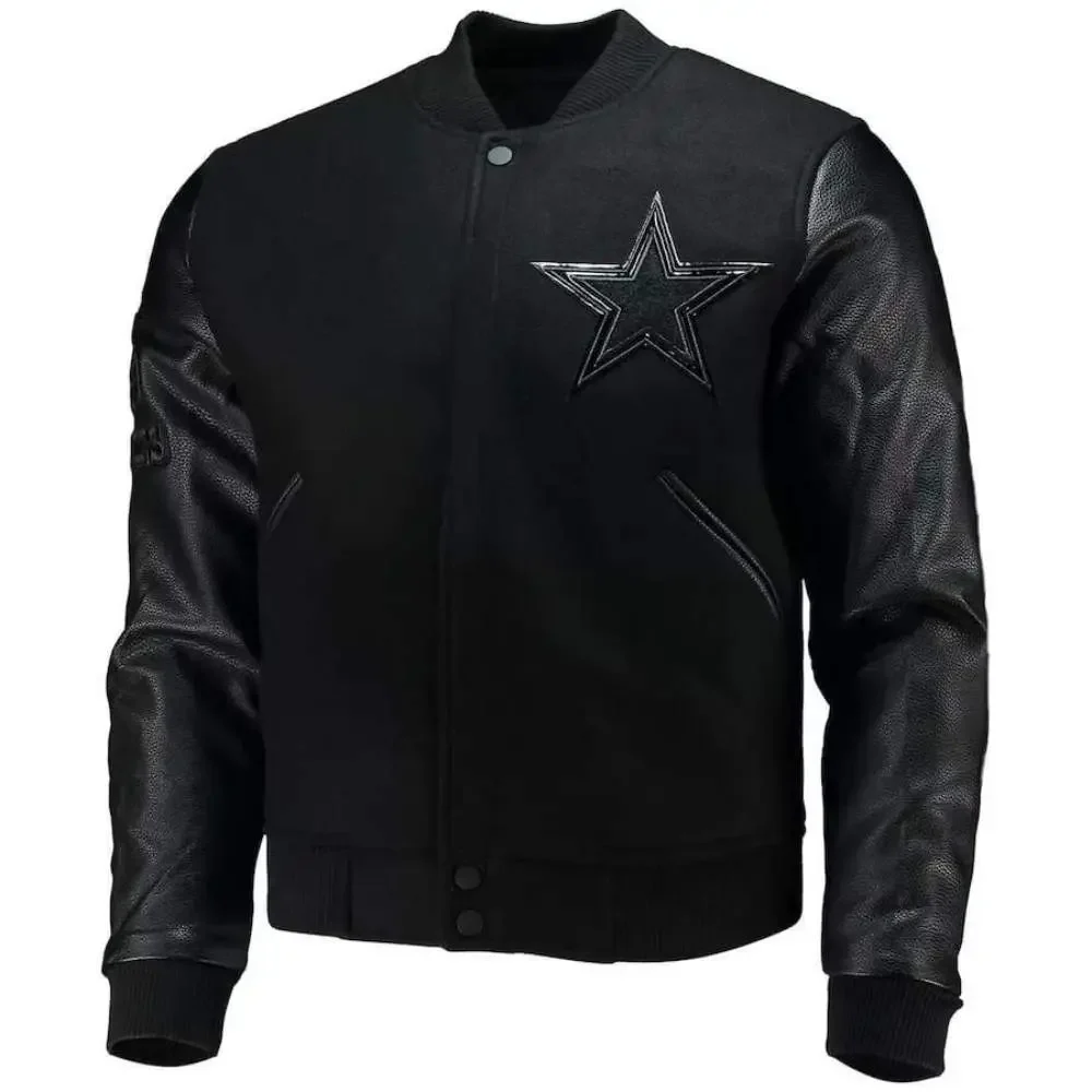 Dallas Cowboys Black Jacket front