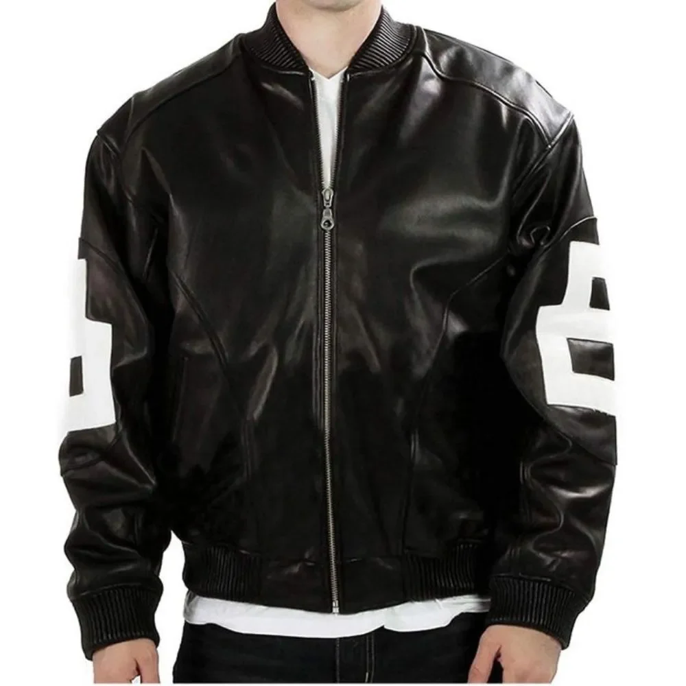 David Puddy Black Seinfeld 8 Ball Jacket