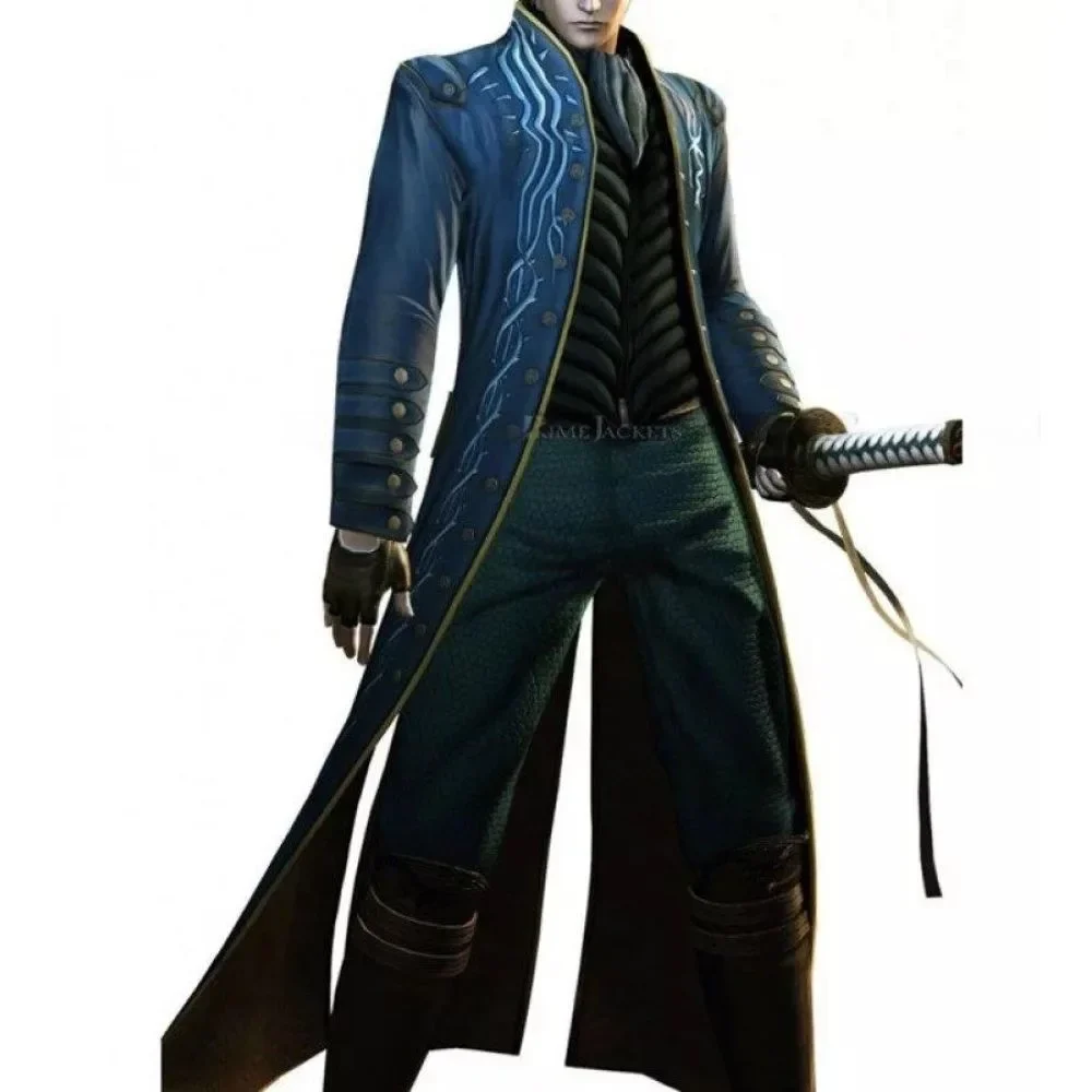 Devil May Cry Vergil Leather Coat