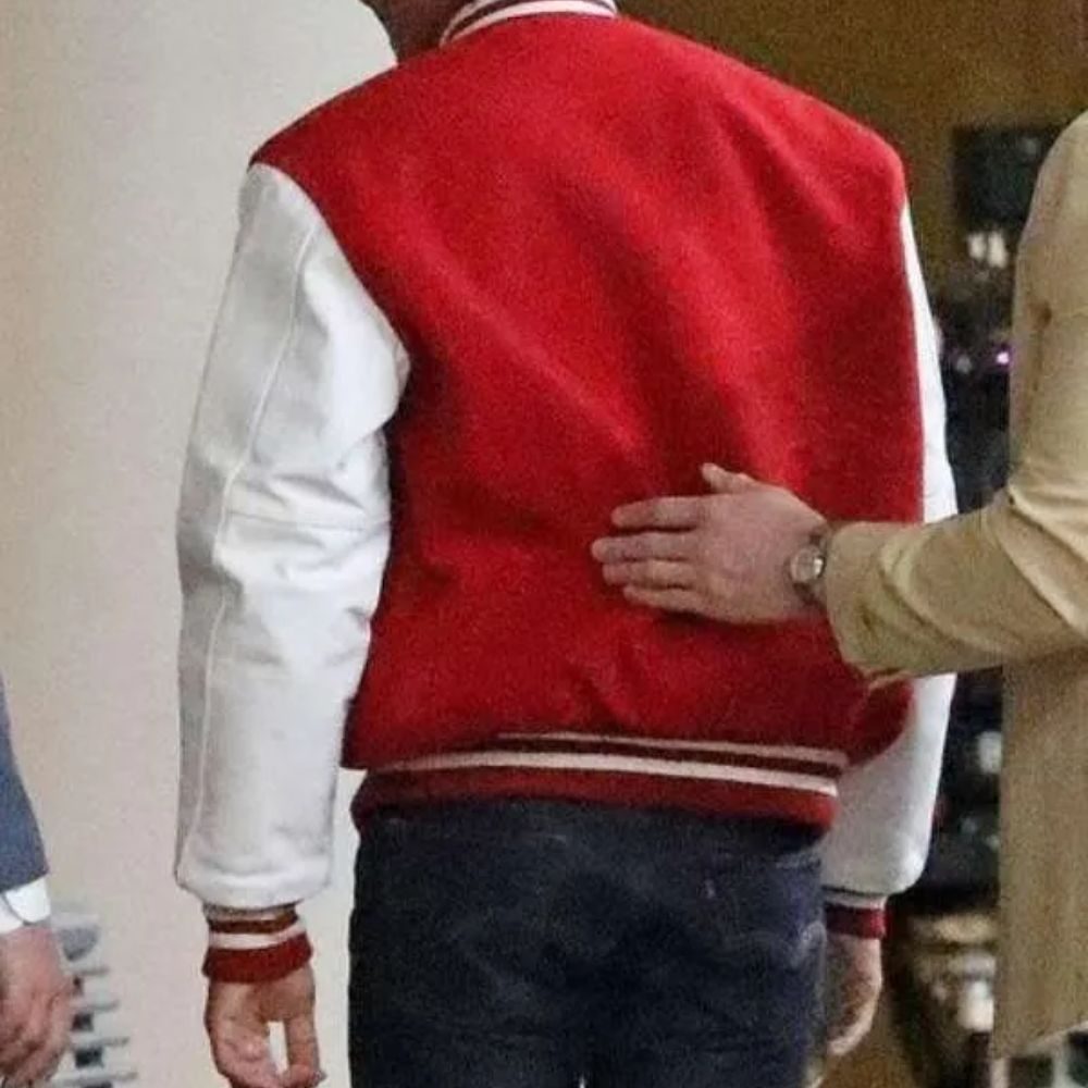 Jackson Michael 2025 Jaafar Red Varsity Jacket