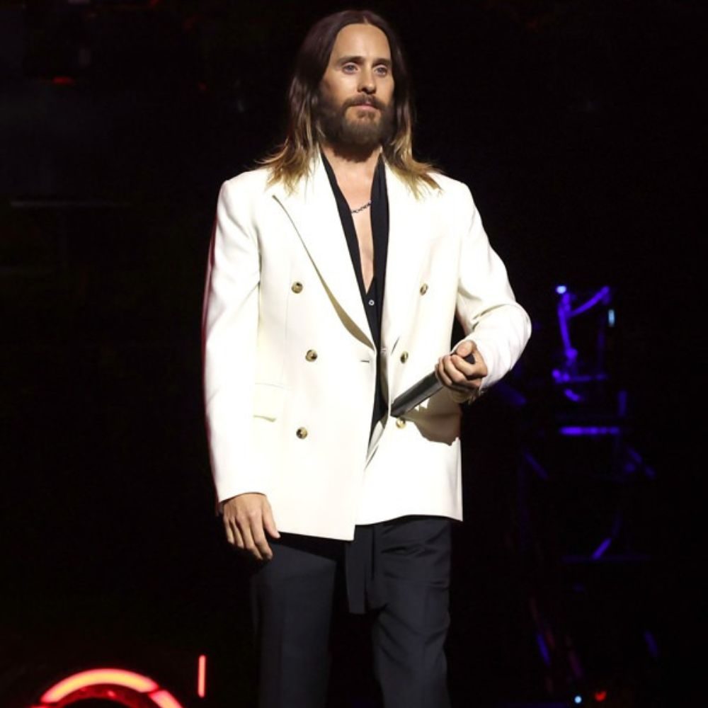 Jared Leto Tron Ares 2025 White Blazer