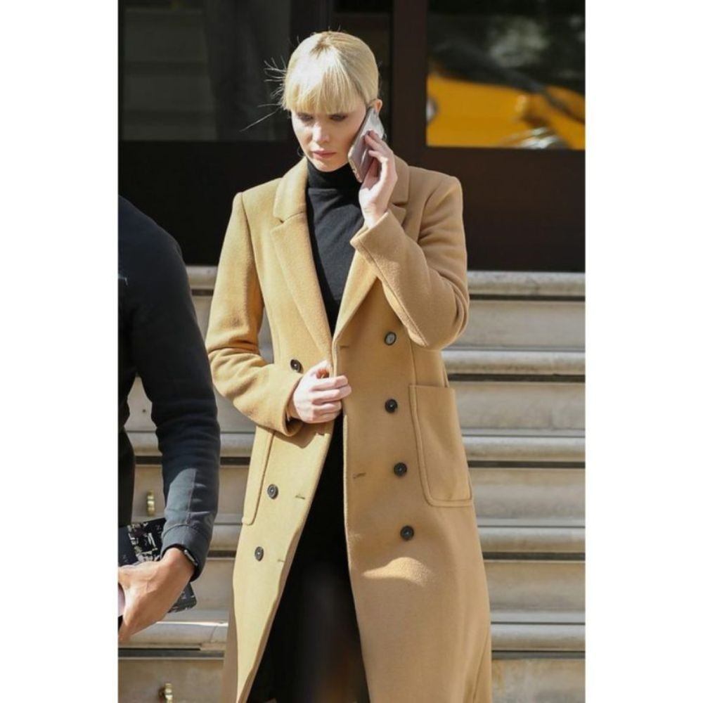Jennifer Lawrence Red Sparrow Brown Trench Coat (2)