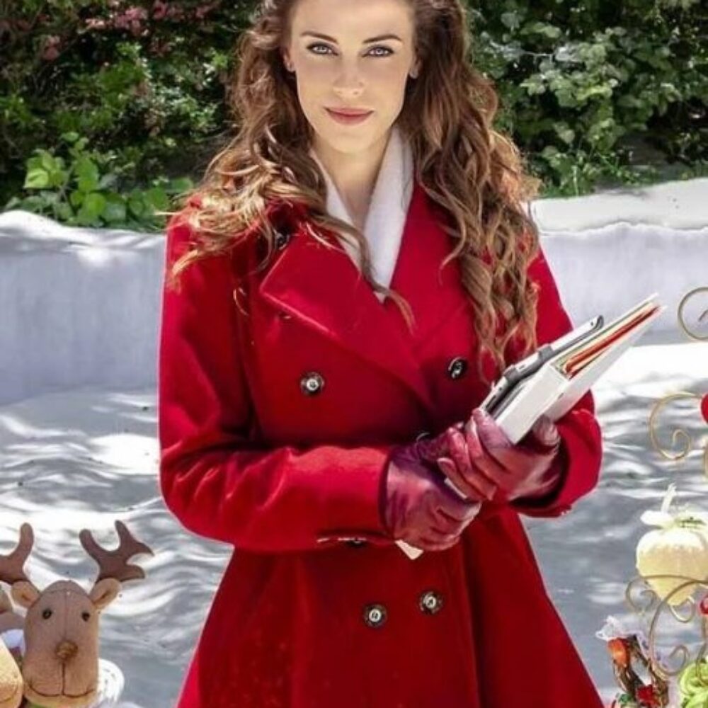 Jessica Lowndes Christmas at Pemberley Manor Coat