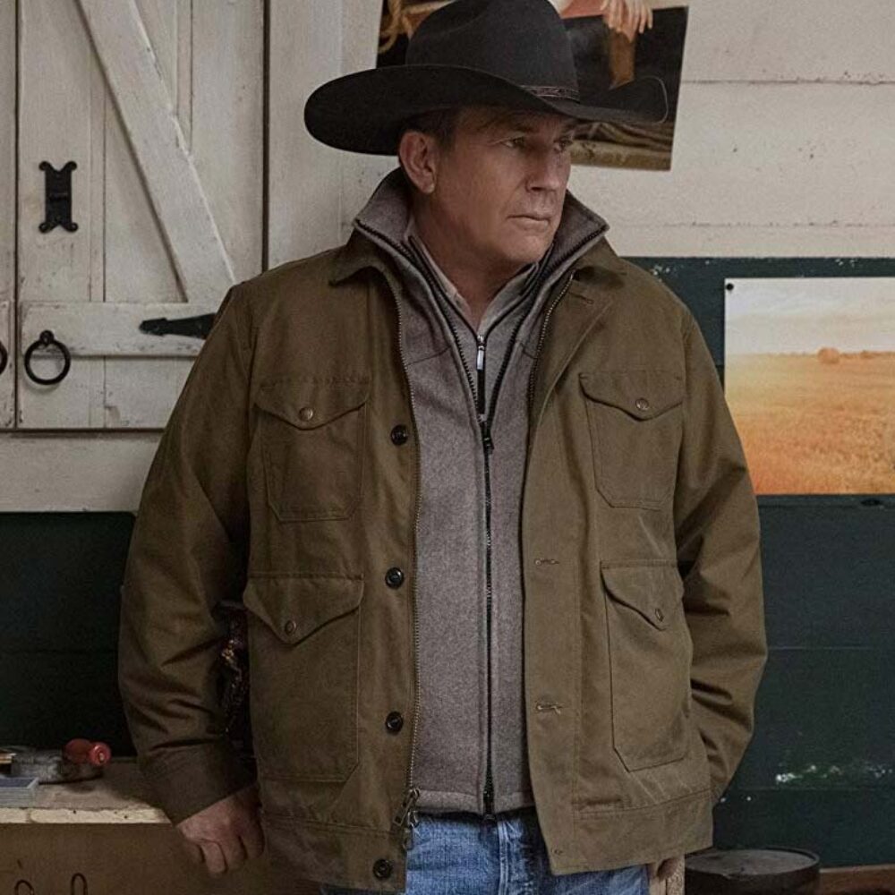 John Dutton Brown Jacket Yellowstone Season 2 front