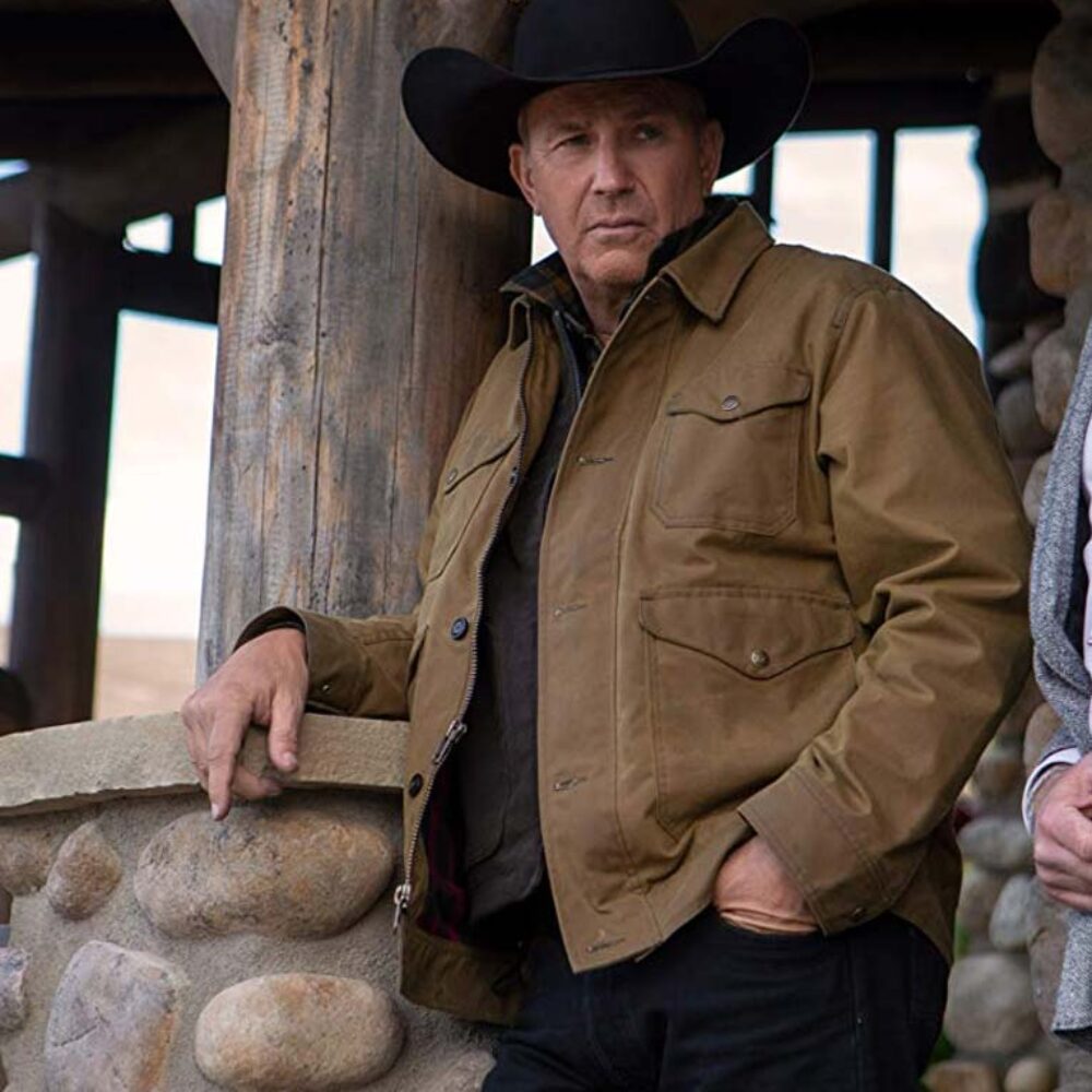 John Dutton Brown Jacket Yellowstone Season 2 side