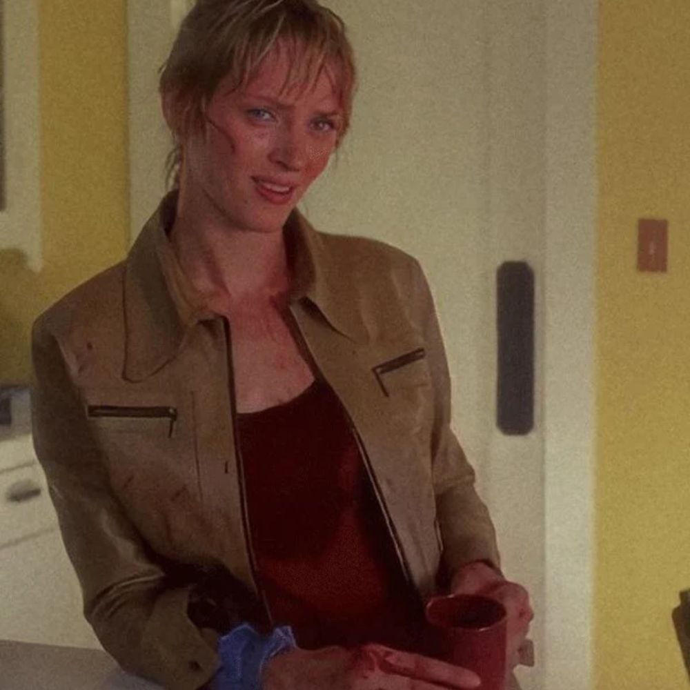 Kill Bill: Vol. 1 Uma Thurman Brown Leather Jacket