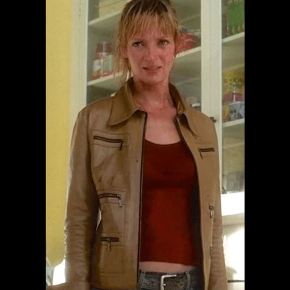 Kill Bill: Vol. 1 Uma Thurman Brown Leather Jacket