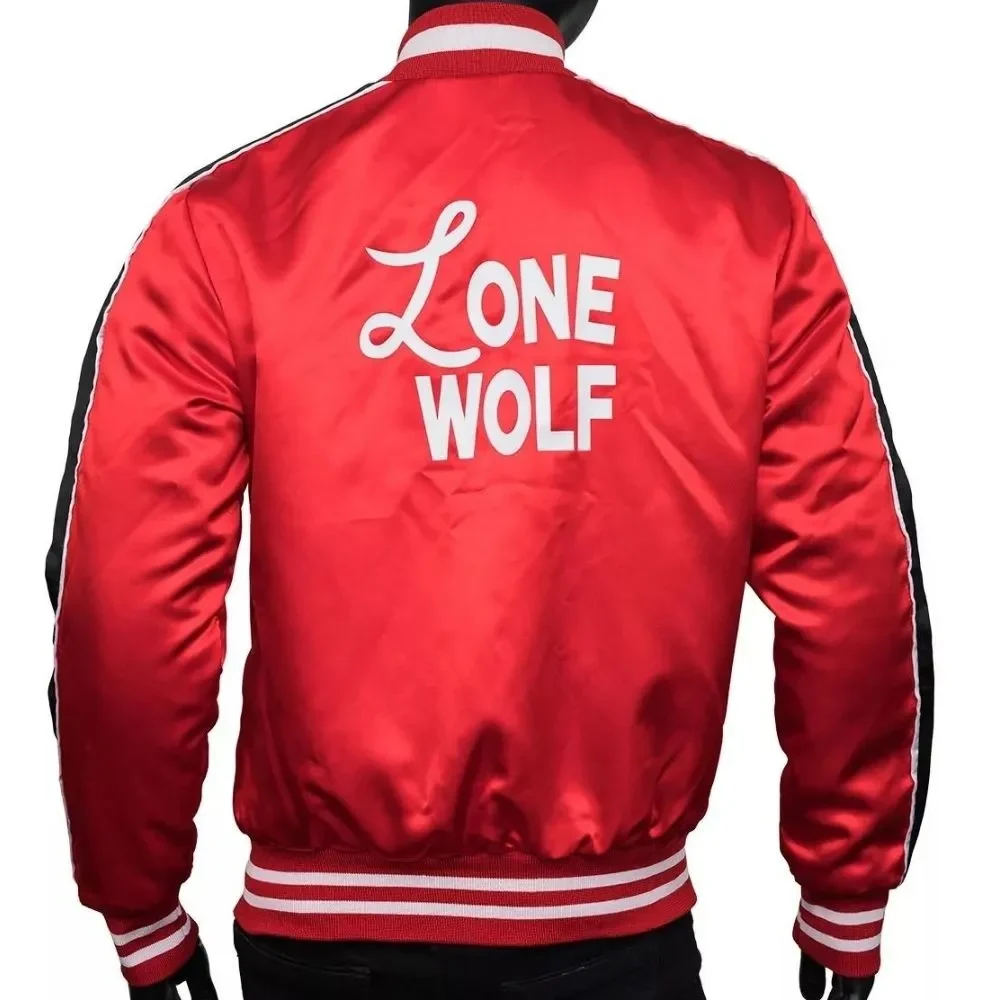 Lenny 1950s Lone Wolf Bomber Jacket back