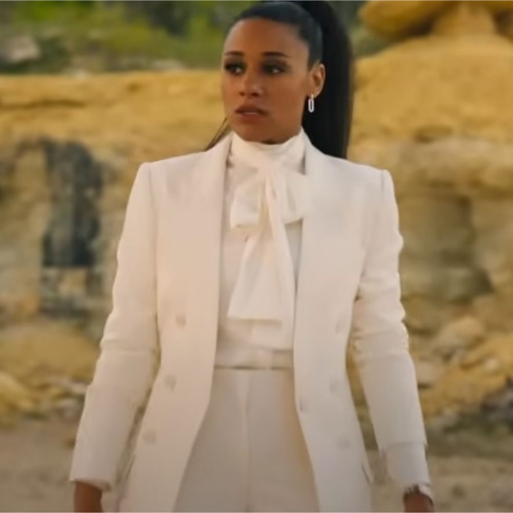 Love Hurts 2025 Ariana DeBose white Blazer
