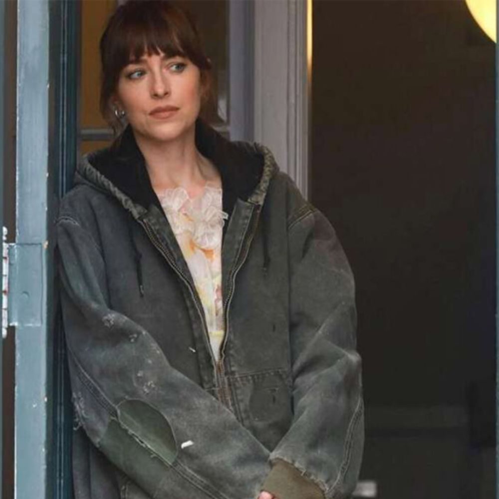 Materialists 2025 Dakota Johnson Denim Jacket (1)