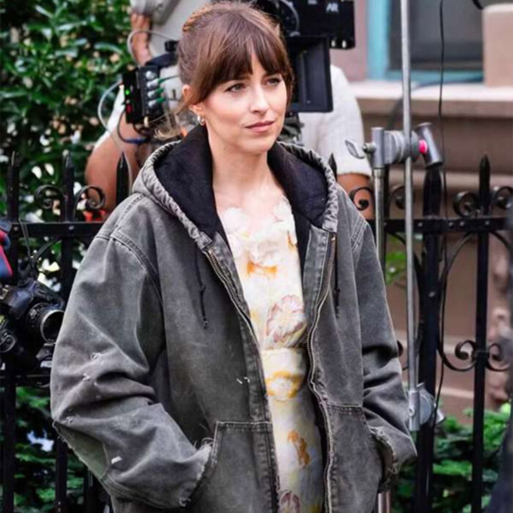 Materialists 2025 Dakota Johnson Denim Jacket