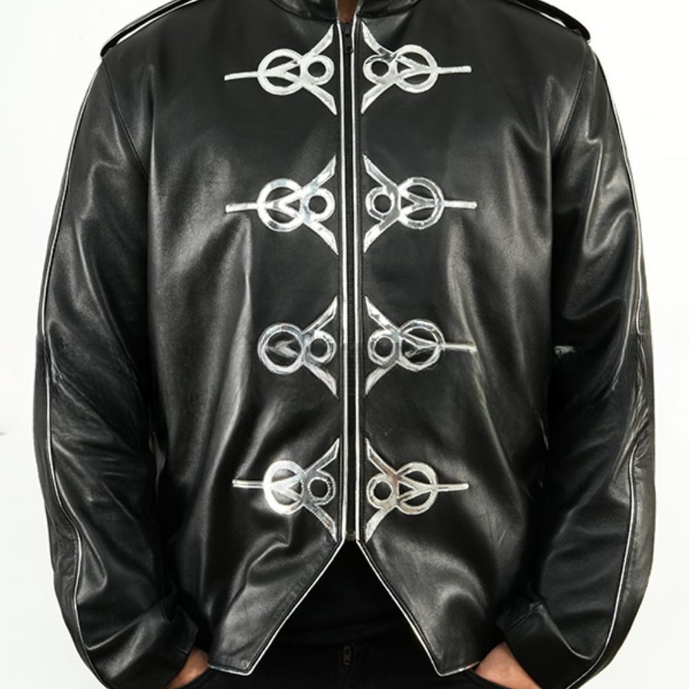 Michael Jackson V8 Black Leather Jacket