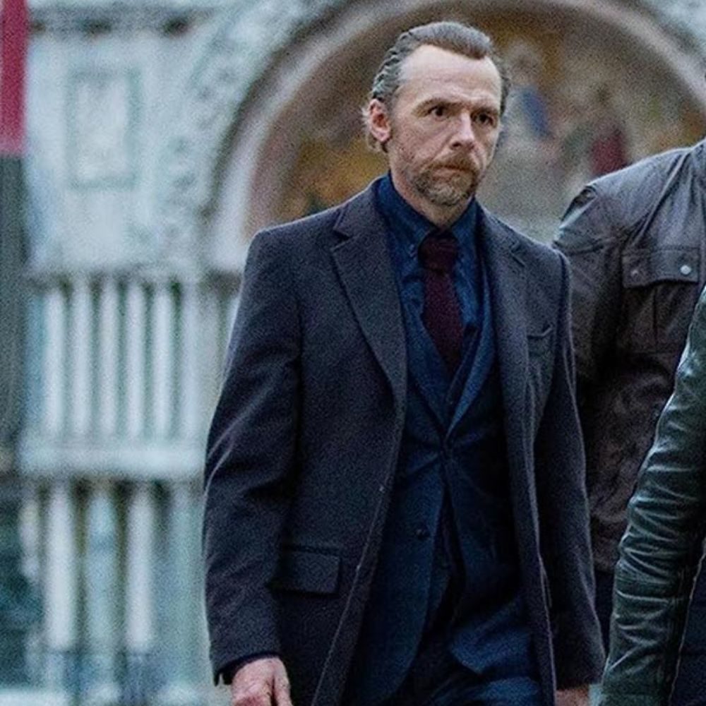 Simon Pegg Mission Impossible 7 2025 Black Coat