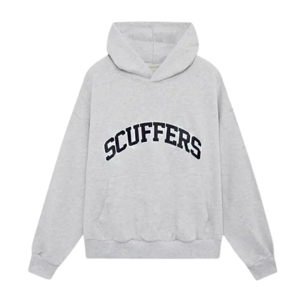 Oversized College Grey Scuffers Hoodie