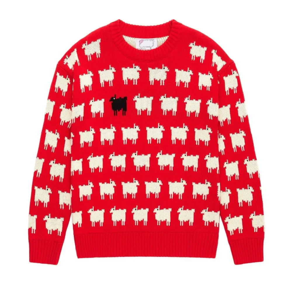 Princess-Diana-Black-Sheep-Sweater-Red-Front-Look.webp